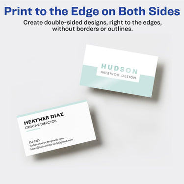 Avery Glossy Business Cards with Sure Feed Technology, 2